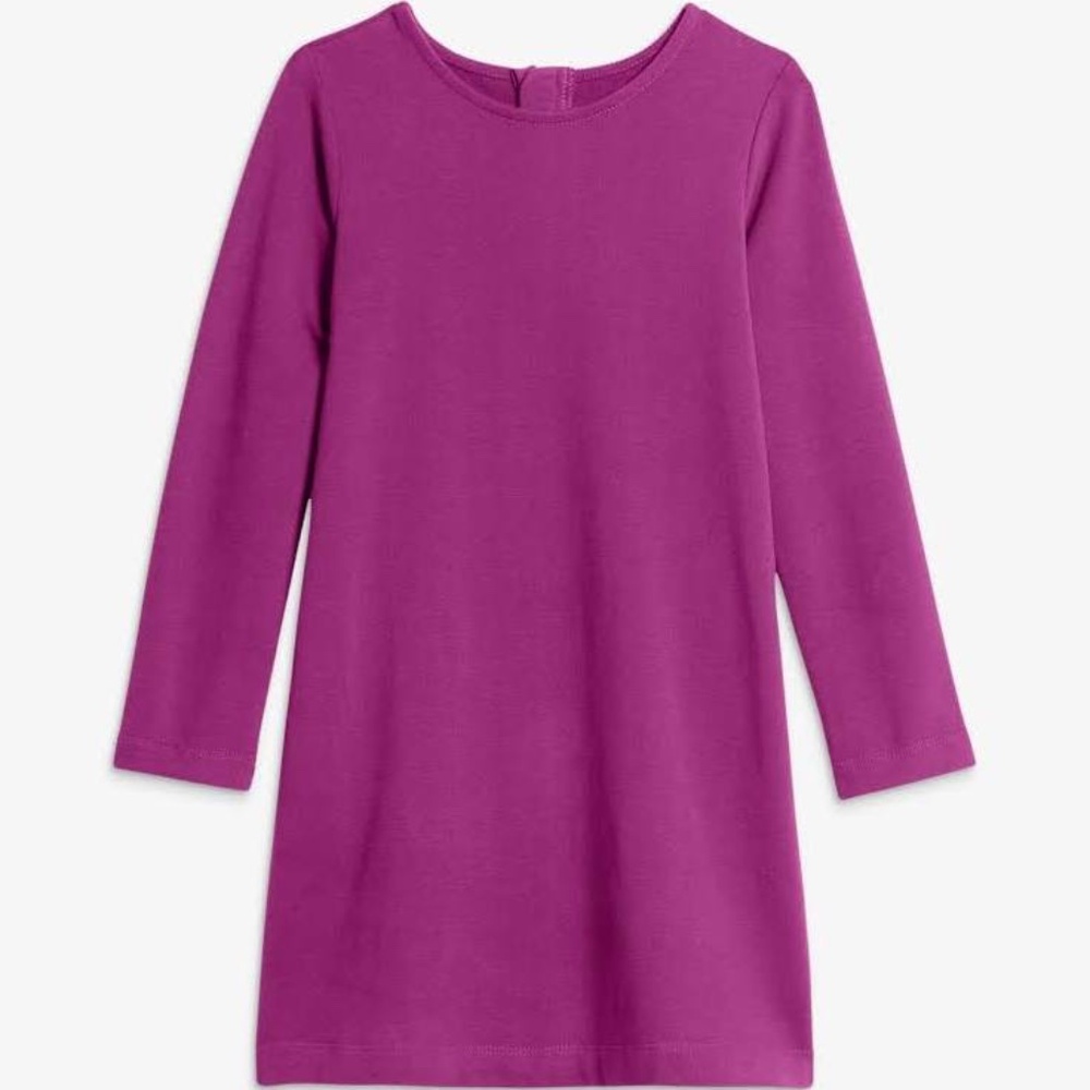 Primary kids cozy dress, size: 8-9, boysenberry